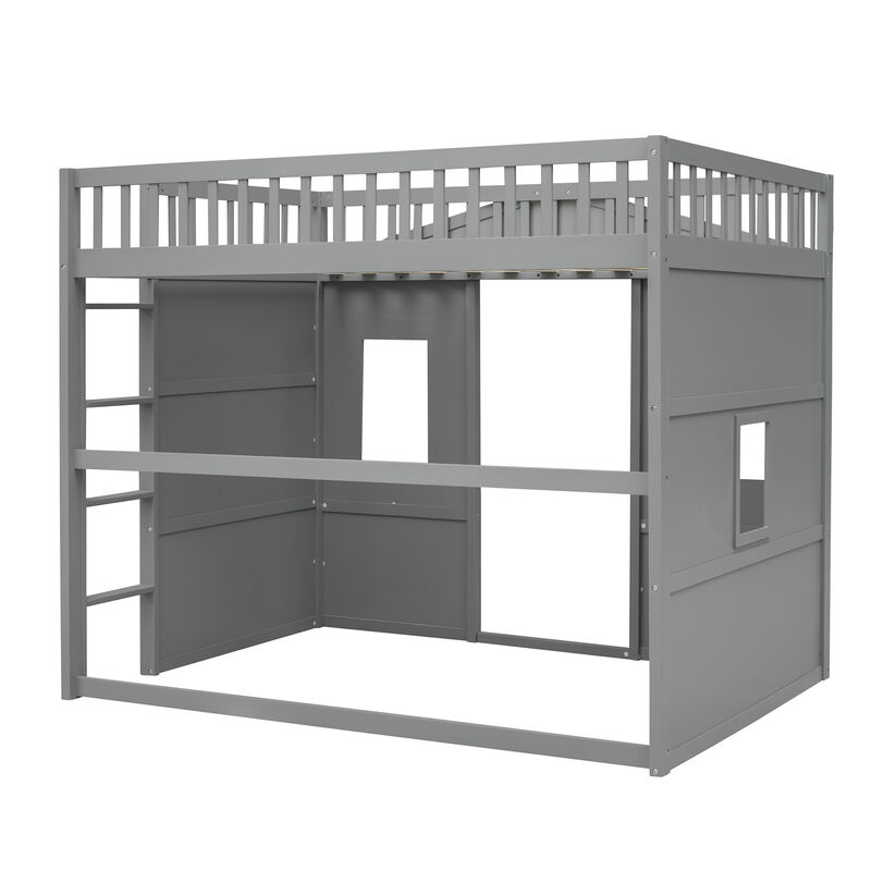 Merax House Loft Bed with Ladder