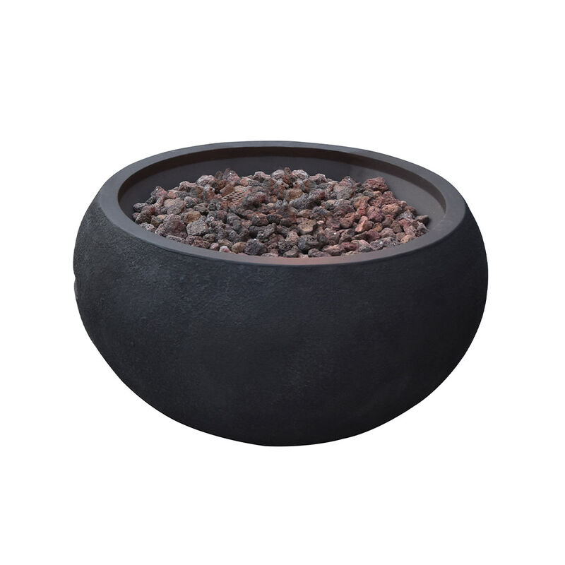 Modeno York Concrete Outdoor Patio Fire Pit Table image number 6