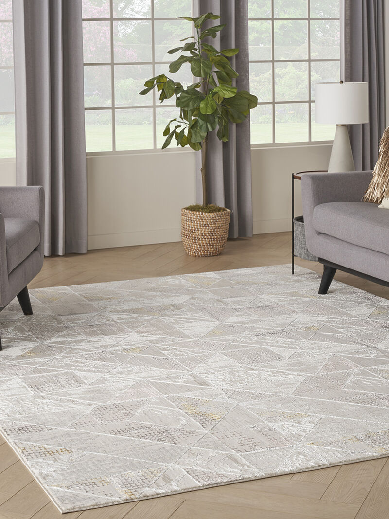 Glitz GLZ04 Ivory/Multicolor 9' x 12' Rug