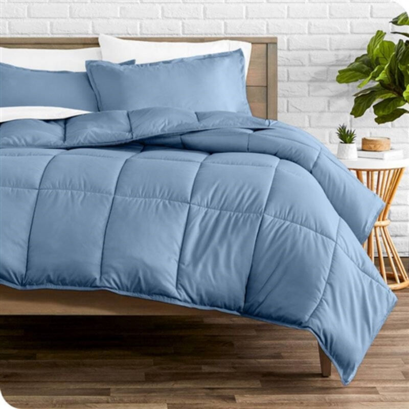 Machine Washable Wrinkle-Free Comforter Set &ndash; Cozy Down Alternative Fill