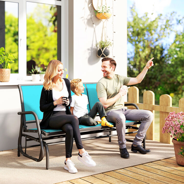 Hivvago 3-Person Outdoor Patio Glider Bench