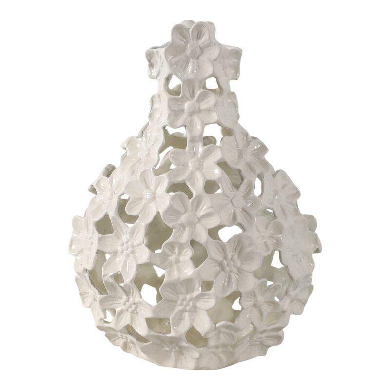 12x9 Cut-out Flower Metal Vase image number 3