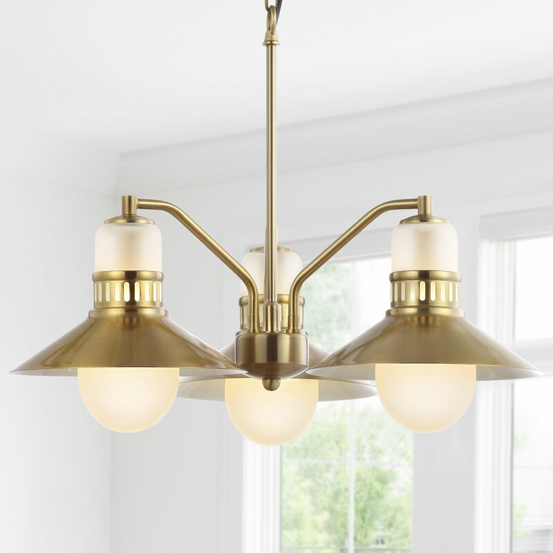 Colin Adjustable Iron/Glass Retro Hurricane LED Pendant image number 4