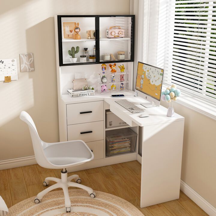Megbro Corner L-Shaped Computer Desk