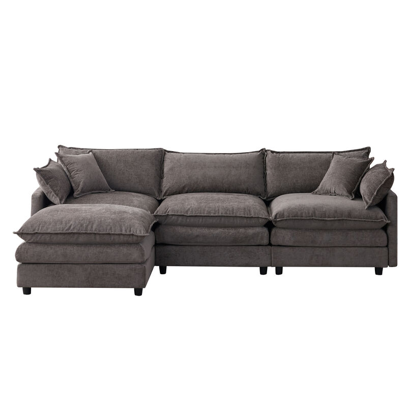 Vulwab 105" Modular Sectional Couch image number 0