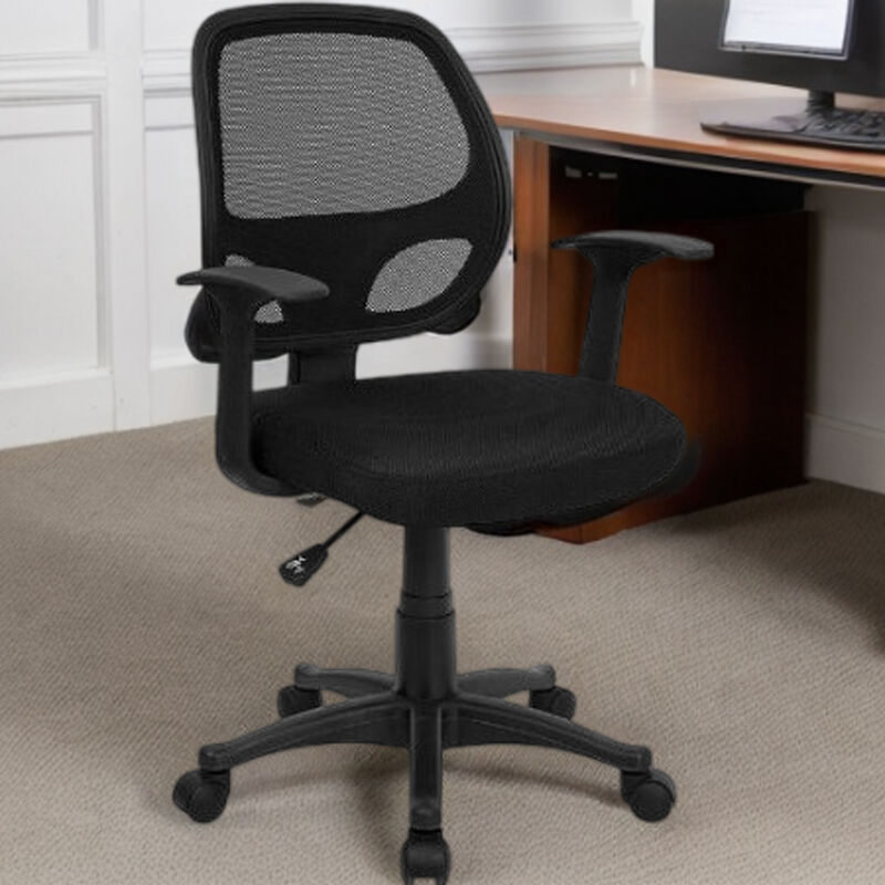 Hivvago Black Mesh Mid-Back Office Chair