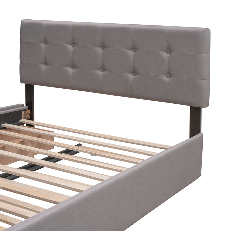 Quubpe Upholstered Platform Bed image number 5