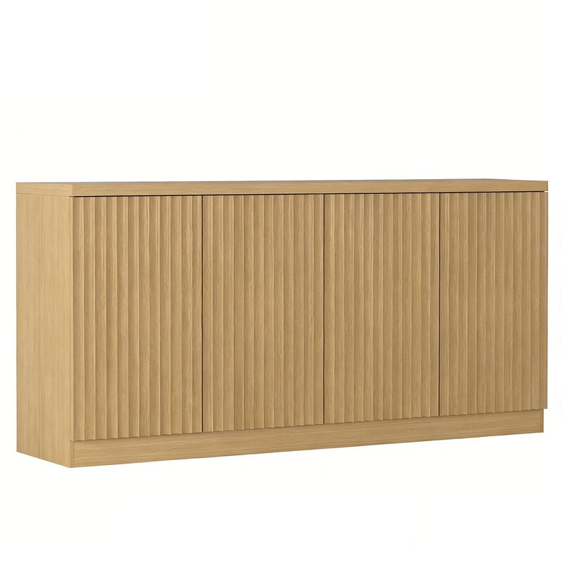 62.60" Sideboard Cabinet Hallway Natural