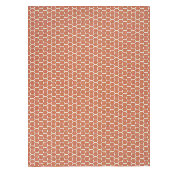 HomeRoots Geometric Indoor Outdoor Area Rug