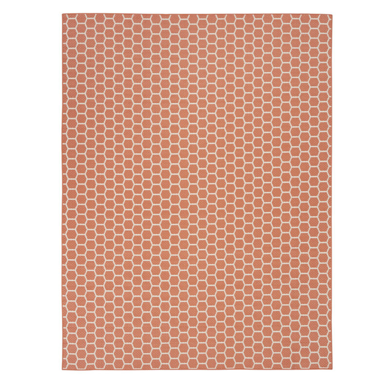 HomeRoots Geometric Indoor Outdoor Area Rug image number 0