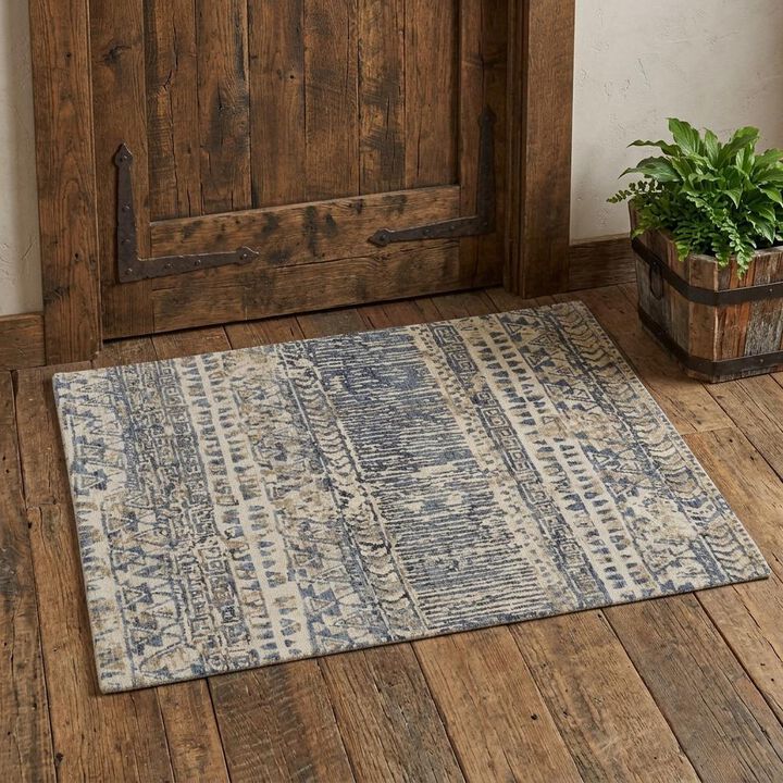 HomeRoots Wool Geometric Hand Knotted Area Rug