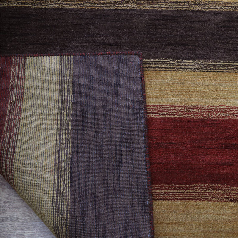 RUGSOTIC CARPETS HAND KNOTTED LOOM WOOL ECO-FRIENDLY AREA RUGS  - Rectangle, Contemporary Modern Design, High Pile Thick Handmade Anti Skid Rugs for Living Room (L00204) image number 7