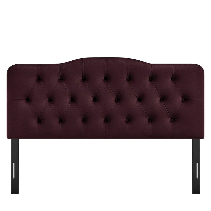 Annabel Stain-Resistant Performance Velvet Full Headboard image number 4