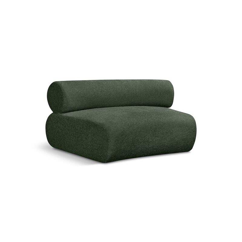 Meridian Furniture Bale Green Chenille Fabric Modular Chair