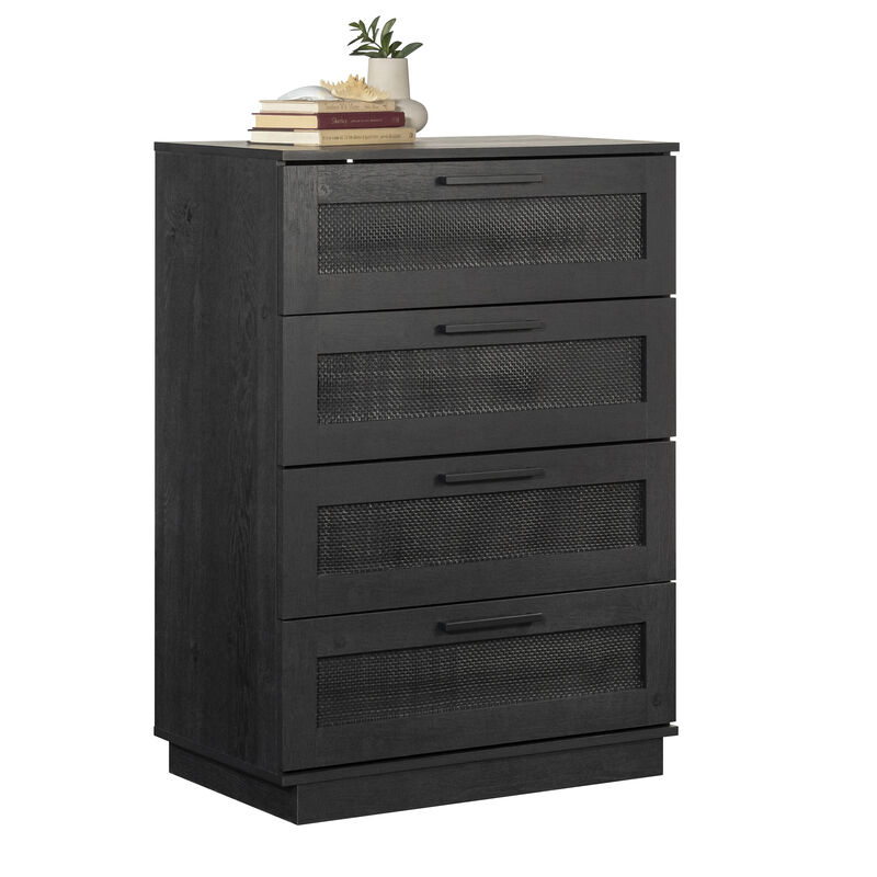 Tiffin Line Rattan 4-Drawer Chest