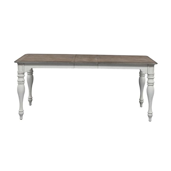 Liberty Furniture Magnolia Manor Leg Table in Antique White
