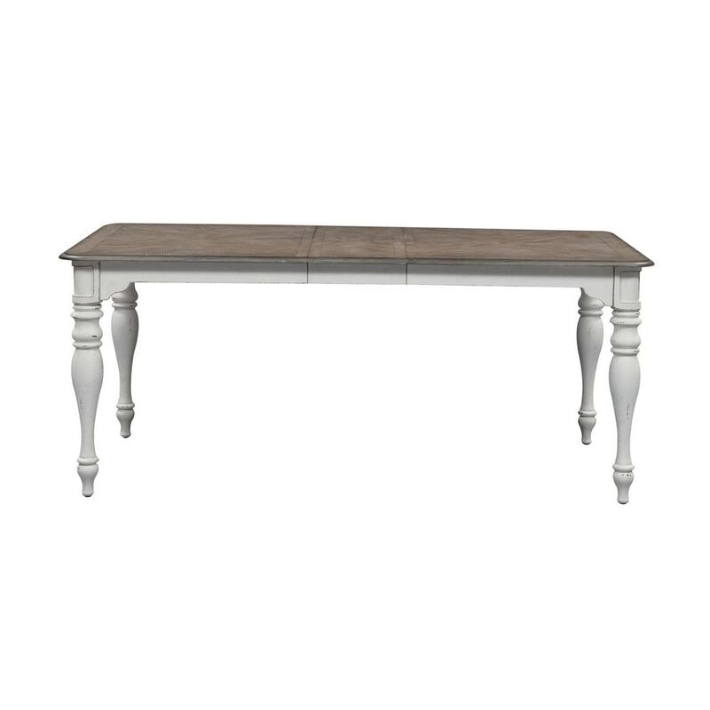 Liberty Furniture Magnolia Manor Leg Table in Antique White image number 1