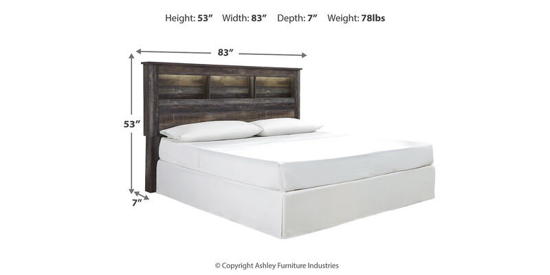Drystan King/California King Bookcase Headboard image number 3