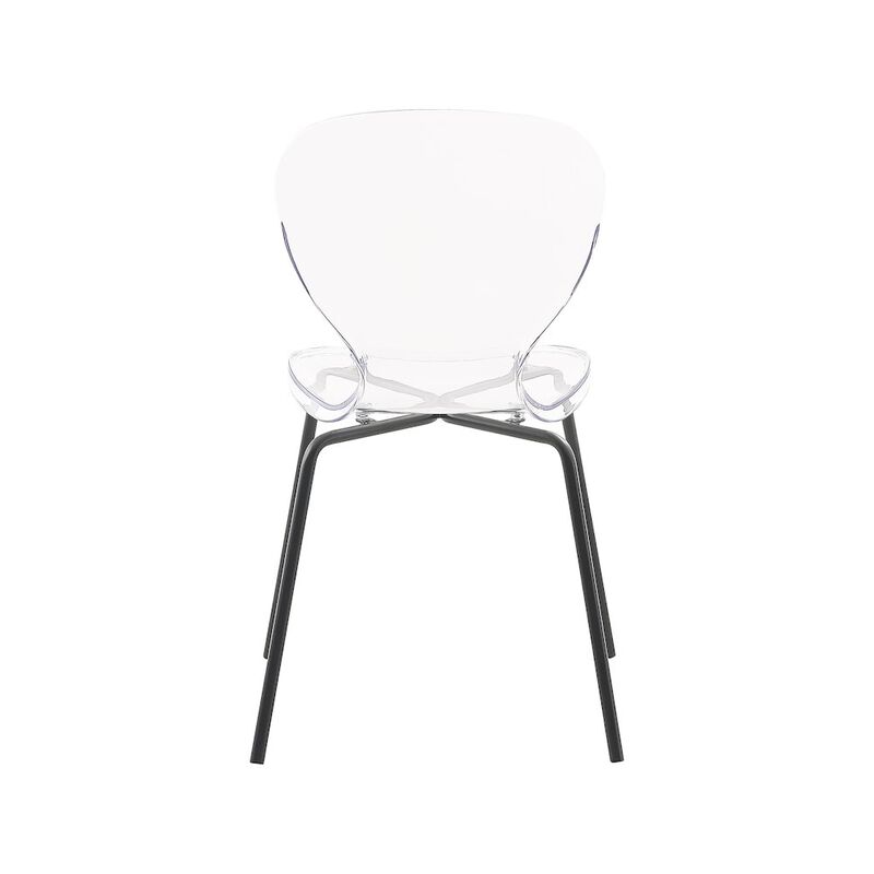 Meridian Furniture Clarion Matte Black Dining Chair, Set of 2