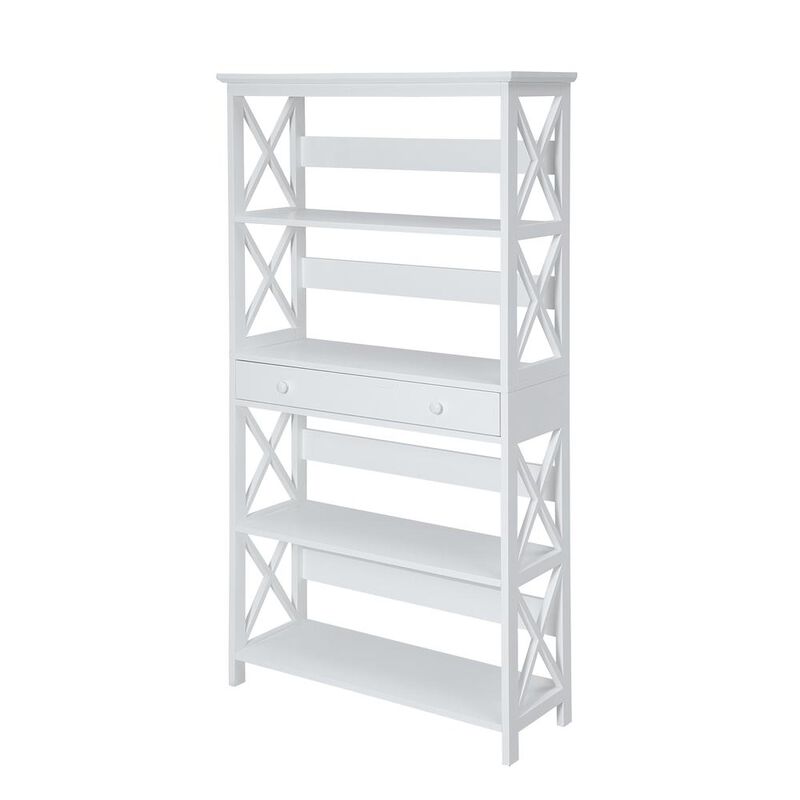 Convience Concept, Inc. Oxford 5 Tier Bookcase with Drawer