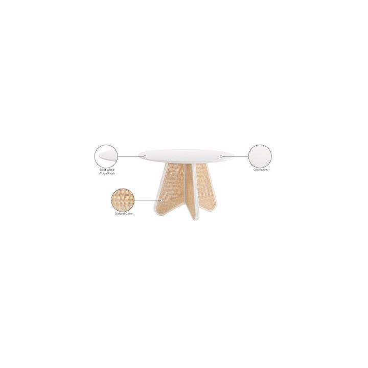Meridian Furniture Butterfly White Dining Table