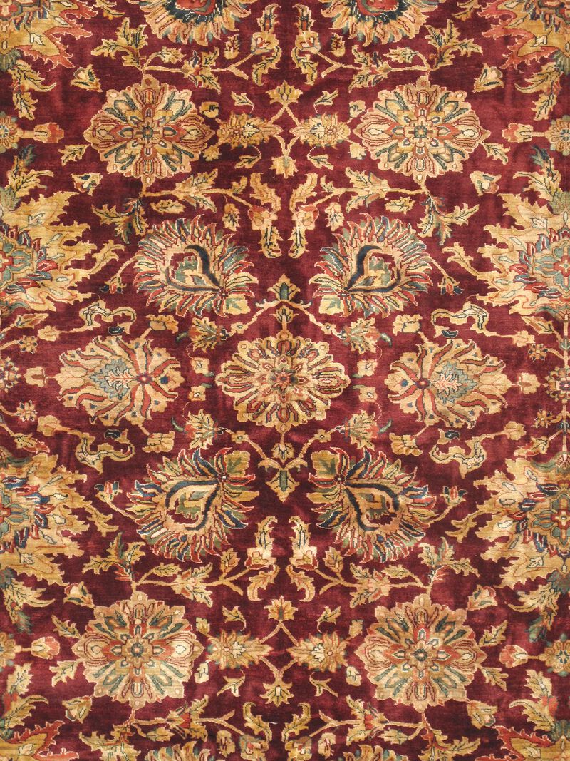 Pasargad Home Crown Jewel Agra Hand-Knotted Lamb's Wool Area Rug-12' 4" X 15' 6" image number 1
