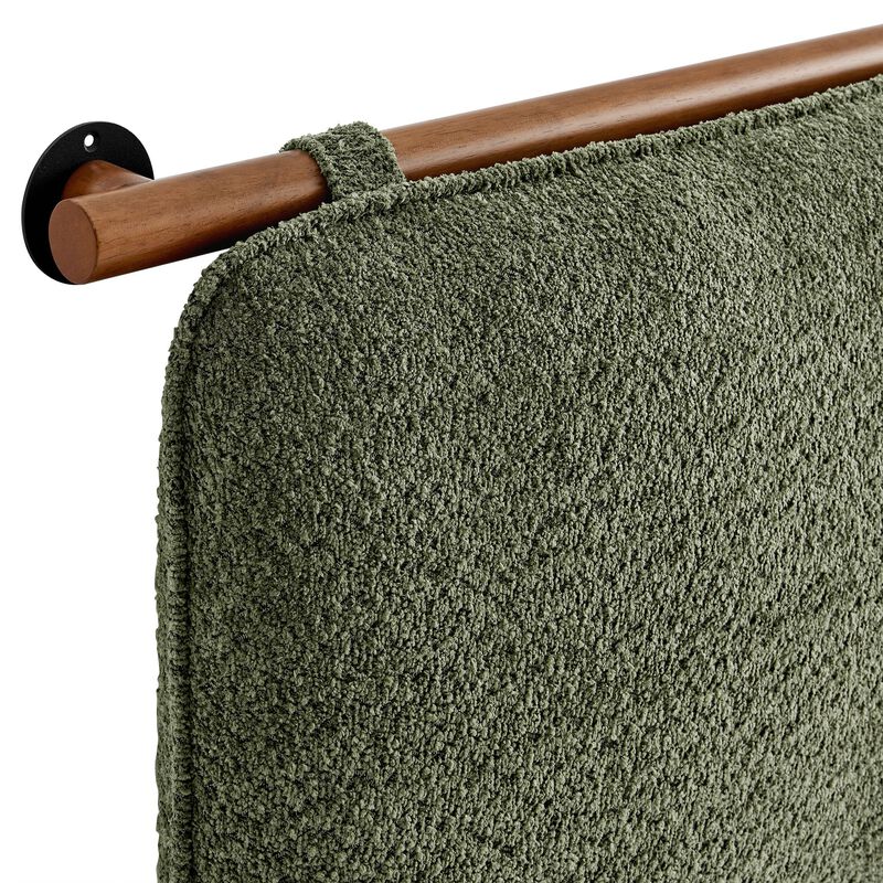 Anela Wall-Mounted Chenille Upholstered Queen Headboard image number 7