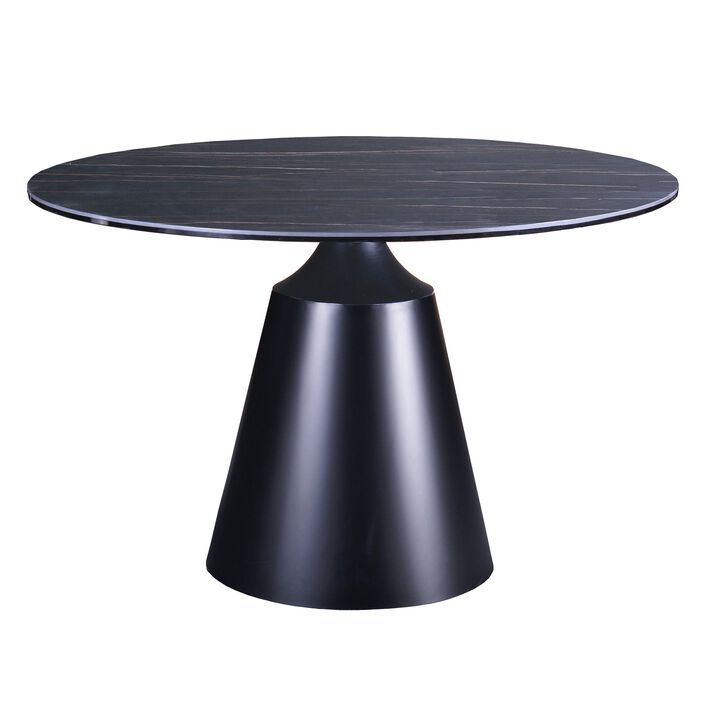 Dining table with ceramic top