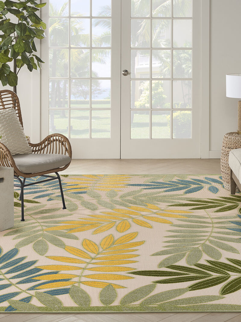 Aloha ALH18 Green/Multicolor 10' x 14' Rug