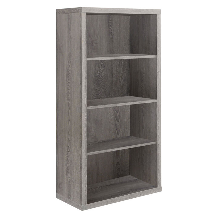 Monarch Specialties I 7060 Bookshelf, Bookcase, Etagere, 5 Tier, 48"H, Office, Bedroom, Laminate, Brown, Contemporary, Modern