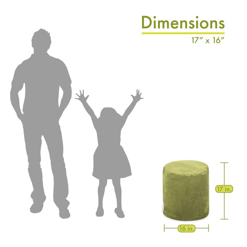 Majestic Home Goods Pouf Villa Apple