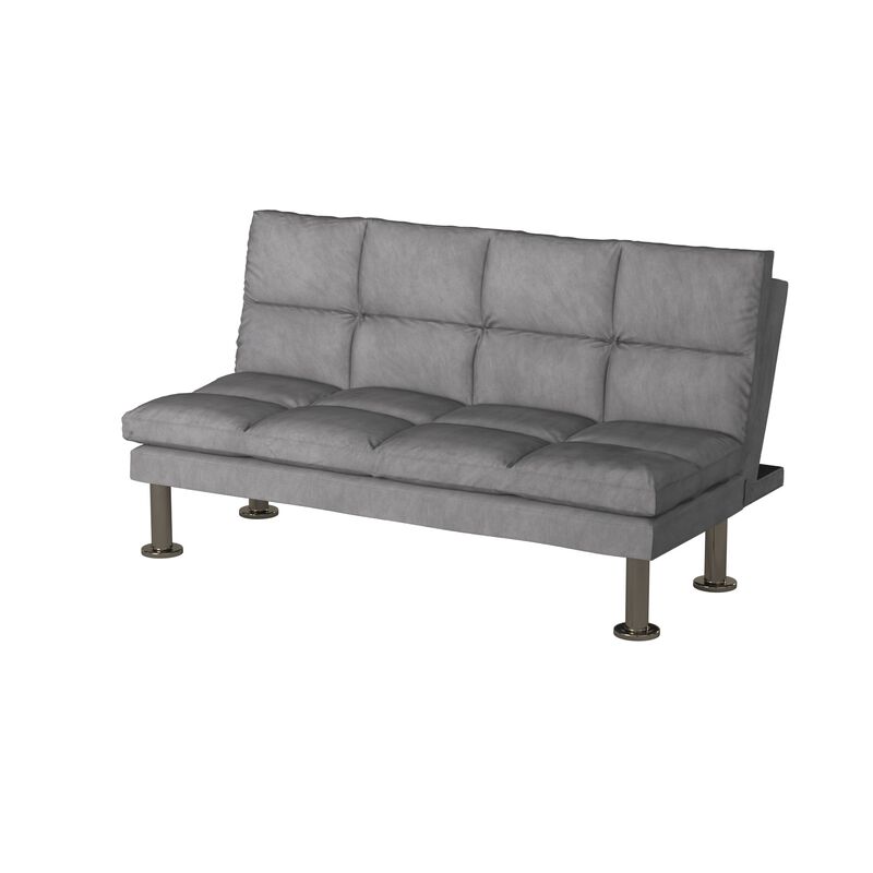 Saratoga Gray Futon Sofa With Contemporary Style image number 0