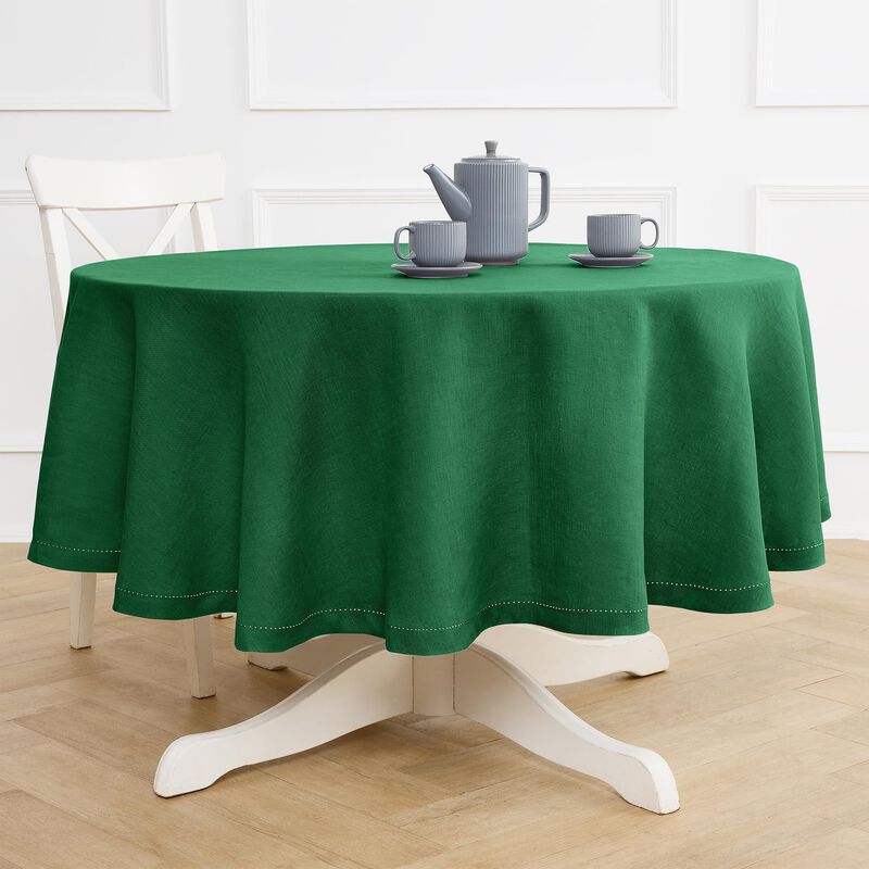 Linen Round Tablecloth - Sonoma Hemstitch image number 2