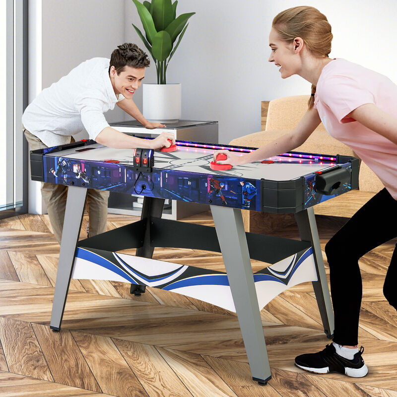 Air Powered Hockey Table, Includes 2 Pushers and Pucks-Blue image number 1
