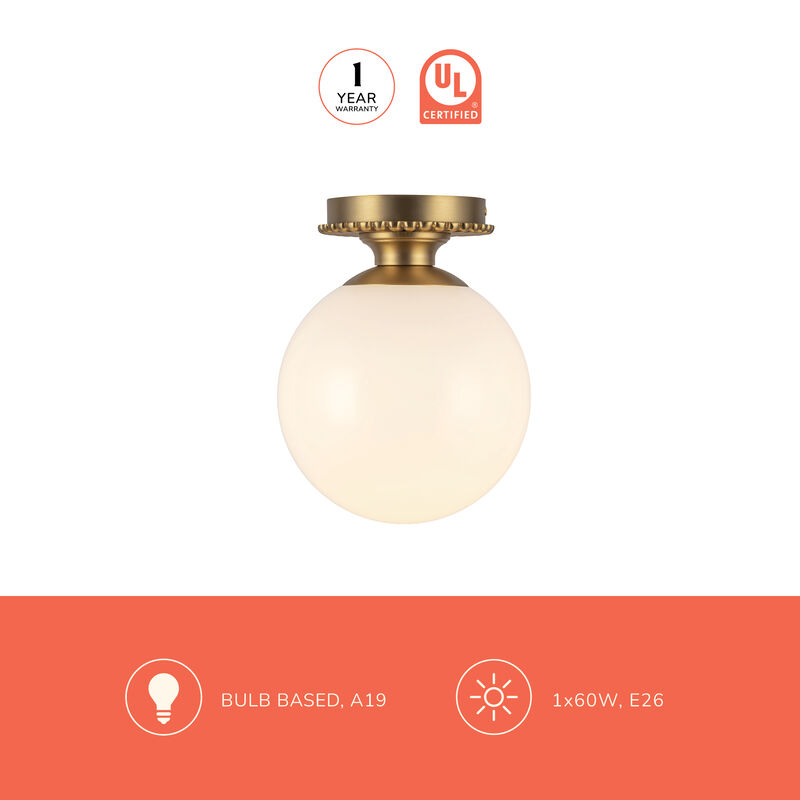 Otis 8 in Socket Semi Flush Mount image number 6