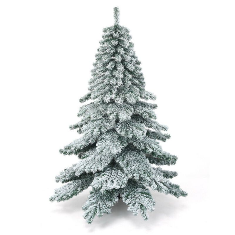 6 Feet Snow Flocked Artificial PVC Christmas Tree image number 1