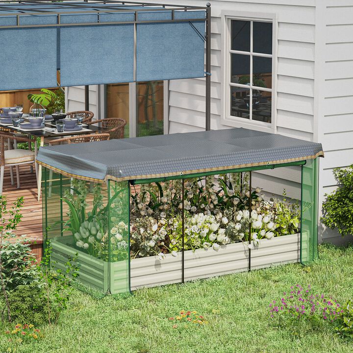 Hivvago Elevated Garden Bed with Protective Shade