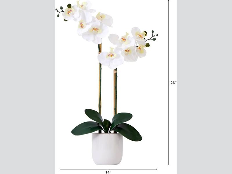 Artificial Orchid Flowers Real Touch Vase Filler 26in Double image number 2