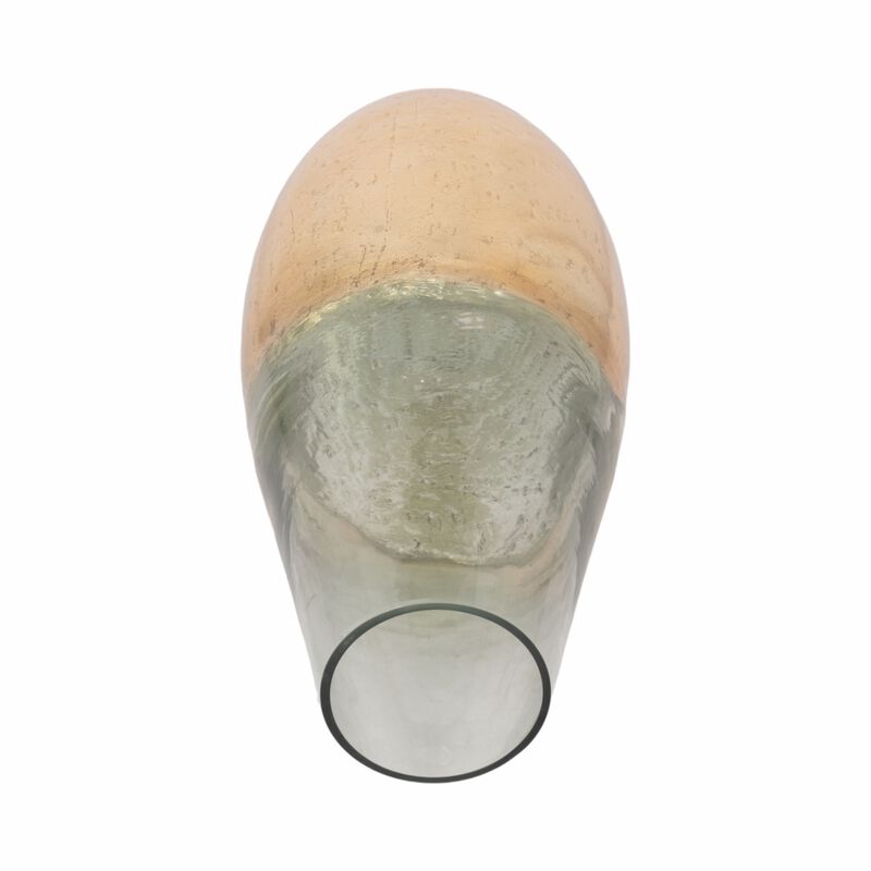 Glass 15" Gold Dipped Vase image number 5