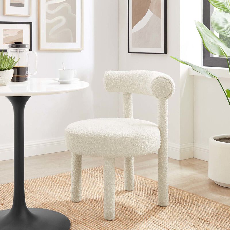 Toulouse Boucle Fabric Dining Chair Set of 2 image number 9