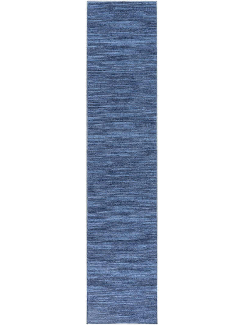 Nourison Washables NWB03 Blue 2'2" x 8' Rug
