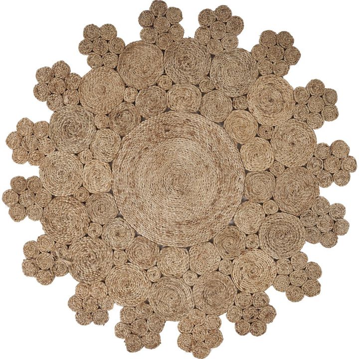 LR Home Boutique Jute Jute Area Rug Indoor