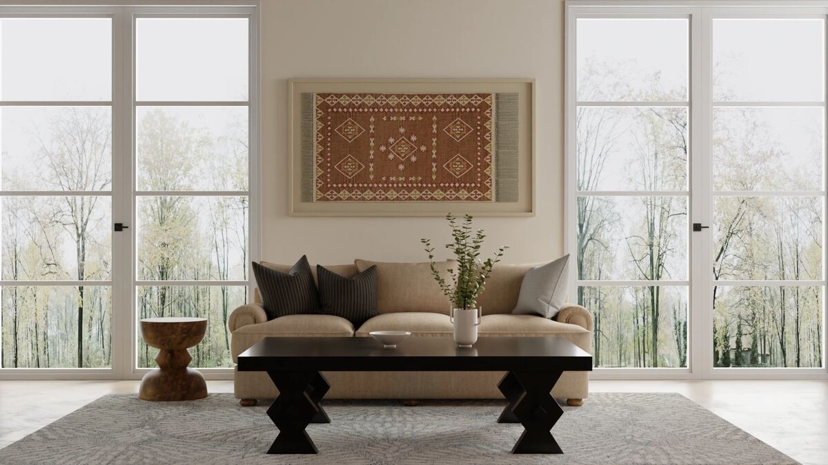 Wallace 8A38F Gray 5' x 8' Rug