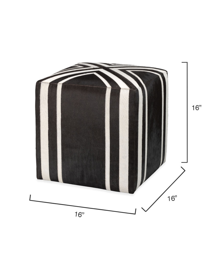Nantucket Criss Cross Hide Ottoman