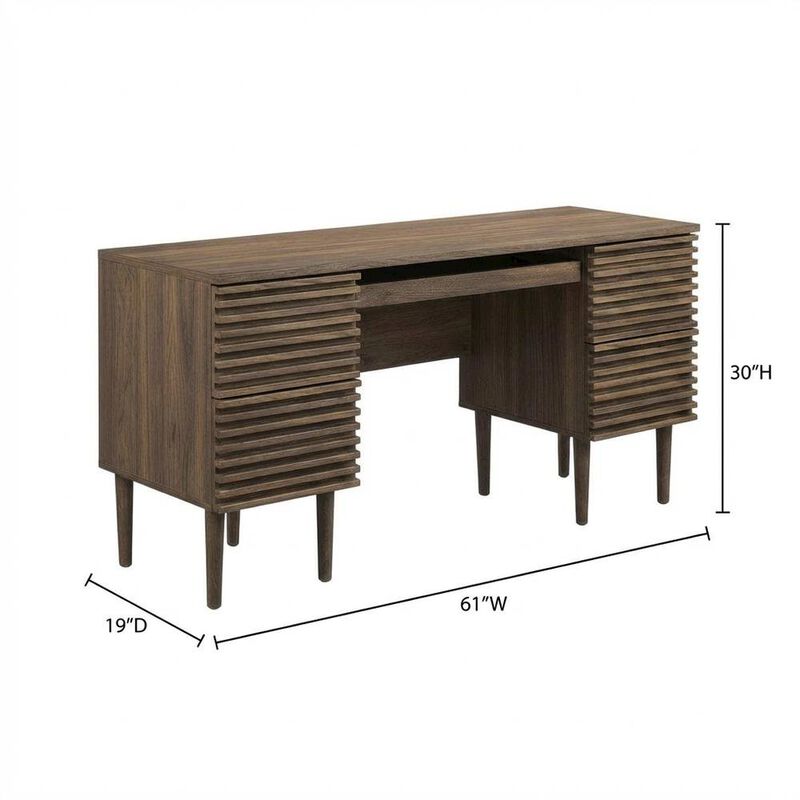 Modern Office Desk With Durable Surface And Spacious Work Area image number 2