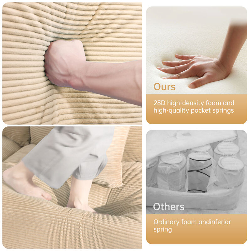 Meksik Oversized Cloud U‑Shape Modular Sectional Sofa image number 5
