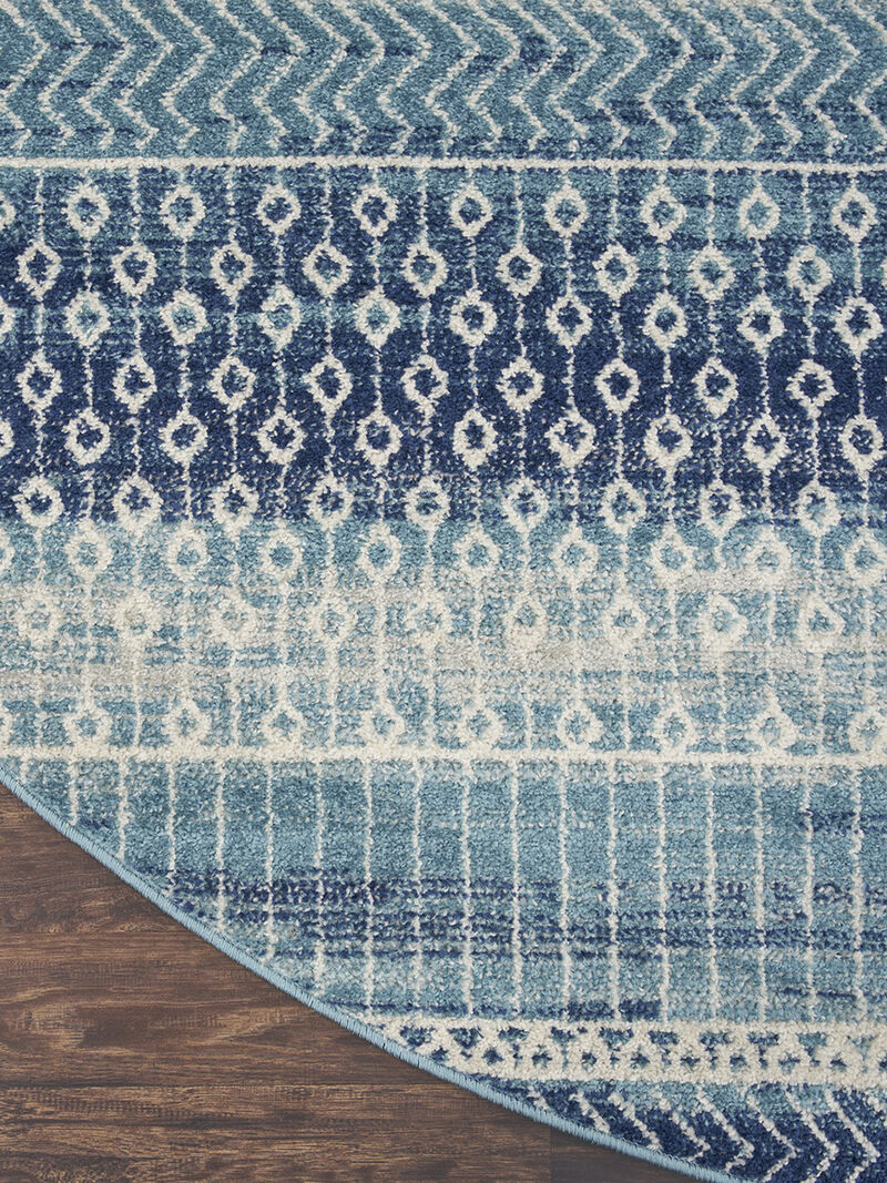 Passion PSN26 Navy/Blue 8' x Round Rug image number 2