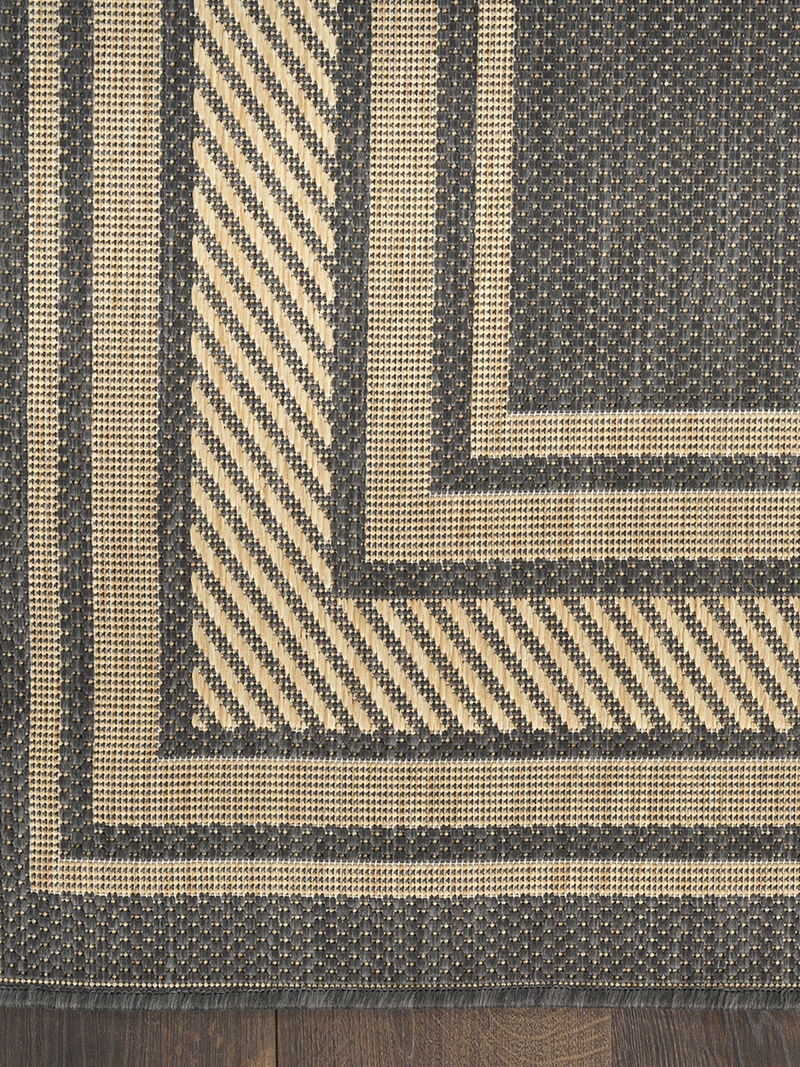 Horizon Indoor/Outdoor HOZ03 Charcoal 5' x 7' Rug