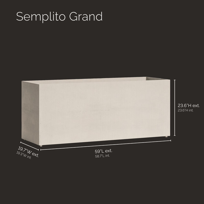 COSAPOTS Semplito Grand Wide Rectangle Planter.