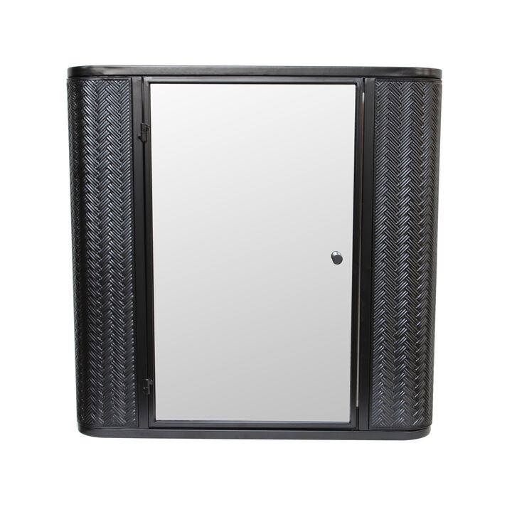 ELEMENT ACE Wall-Mounted Bathroom Cabinet with Mirror Metal Framed Door Medicine Cabinet Inner Shelves Storage Modern Farmhouse Style